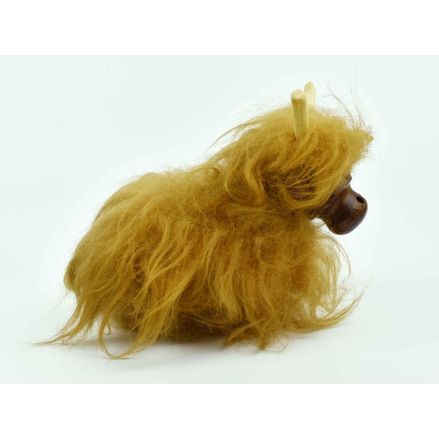 Mid-Century Modern Mid 20th Century Danish Modern Yak Ox Long Horn Buffalo Figurine For Sale - Image 3 of 7