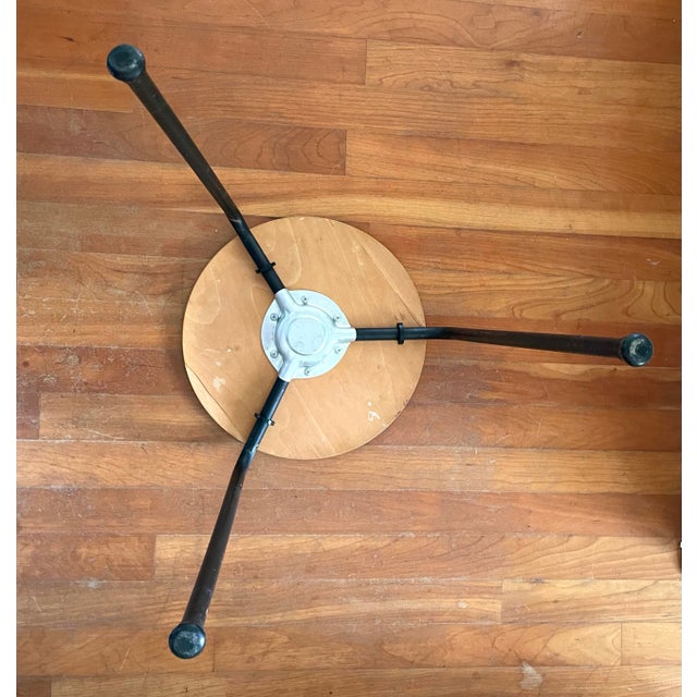 Brown 1950s Arne Jacobsen Teak Tripod Stool For Sale - Image 8 of 10