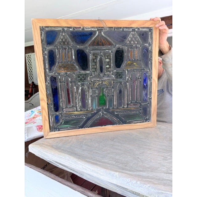We have a pair of Antique, Matching, Nearly Identical, Stained Glass Windows. Originally from an old church in Manhattan,...