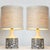 Large Grey Ceramic Table Lamps with Silk Shades from Soholm, Denmark, 1960s, Set of 2 For Sale - Image 4 of 14