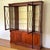 Traditional Vintage Baker Georgian Style Lighted Mahogany Breakfront China Cabinet For Sale - Image 3 of 11