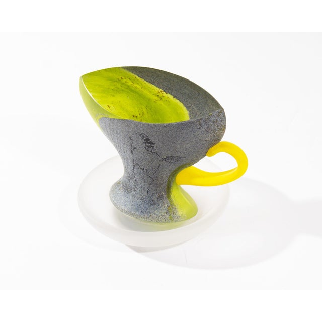 Kosta Boda Kjell Engman Kosta Boda Atelier Teacup Sculpture For Sale - Image 4 of 7