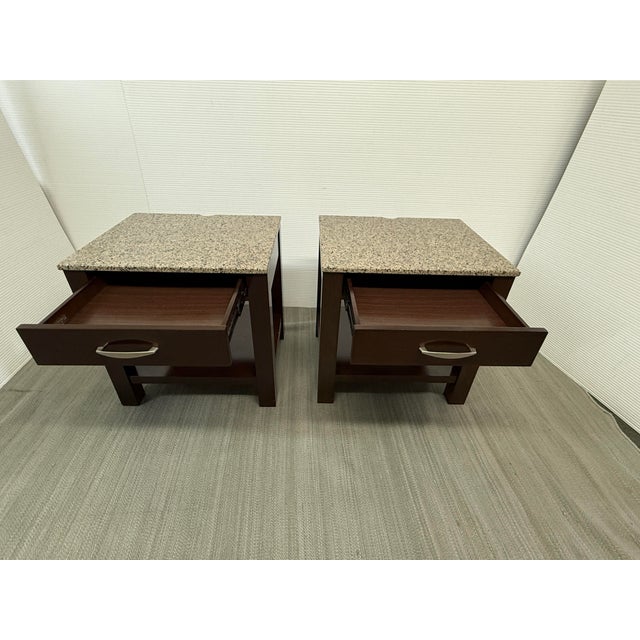 Bermanfalk Bespoke Nightstands, Pair For Sale - Image 4 of 15