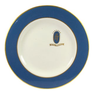 Rare 1953-70's Dinner Plate Hotel Tamanaco Caracas for Pan Am, Mayer China, Pa For Sale