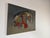 Mid-Century Modern 1970s C. Jackson Expressionist Abstract Oil on Canvas Painting – Signed, Unframed For Sale - Image 3 of 12