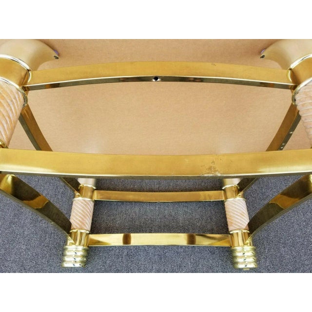 Vintage Faux Elephant Tusk Side End Tables Tommaso Barbi Style - Set of 2 For Sale In Miami - Image 6 of 11