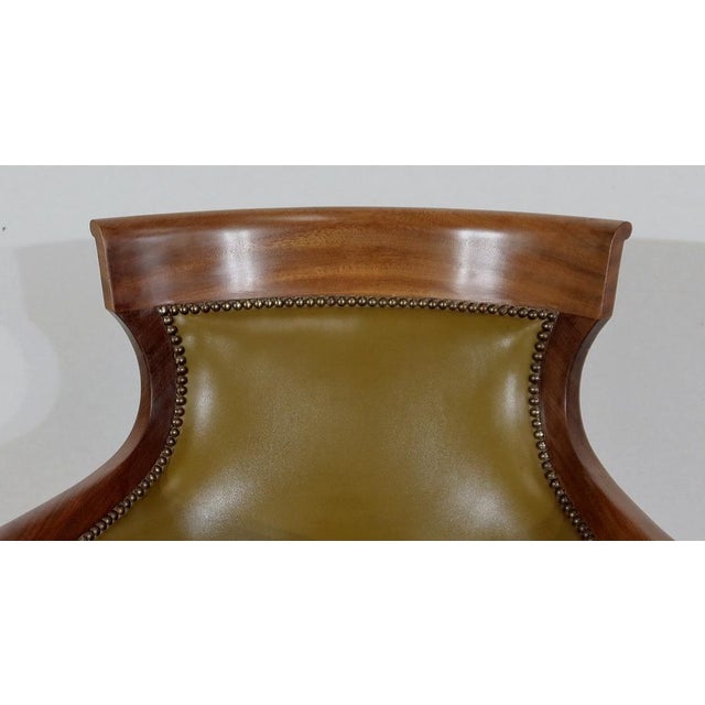 Wood Regency Style Desk Armchair, 20th Century For Sale - Image 7 of 18