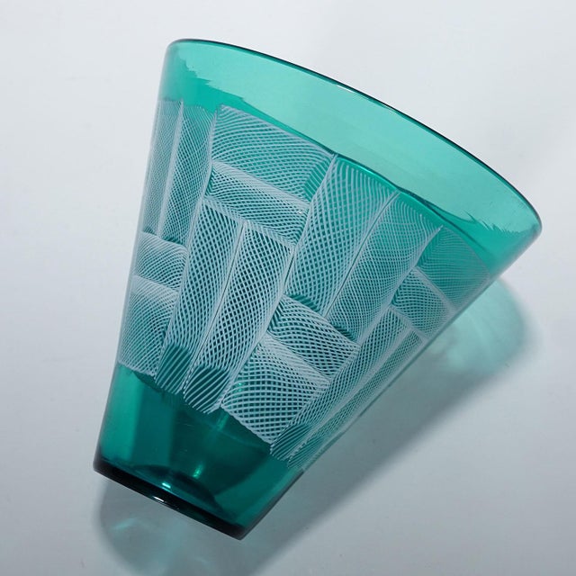 1950s Vase 'Mosaico Zanfirico' by Paolo Venini, Venice Murano 1954 For Sale - Image 5 of 8