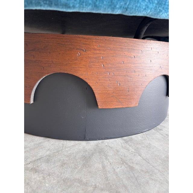 Wood Restored Mid Century Adrian Pearsall Strictly Spanish Swivel Club Chair Pair For Sale - Image 7 of 7