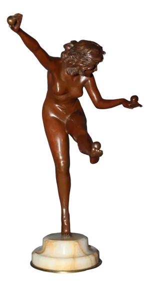 Claire Colinet, Juggling Woman, 1900, Bronze