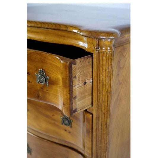 Small Louise Chest of Drawers in Elm Wood, Copenhagen, 1780s For Sale - Image 5 of 8