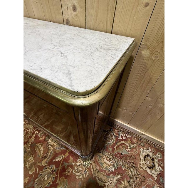 Restoration Mahogany Sideboard with Brass Trim For Sale - Image 6 of 13