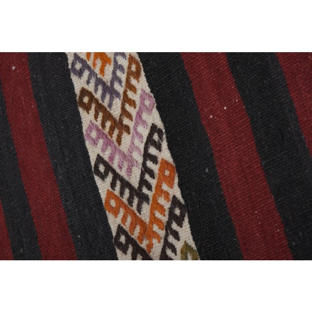 Textile Striped Turkish Kilim Runner Rug For Sale - Image 7 of 12