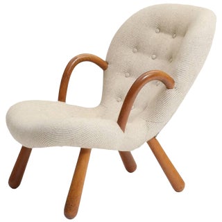 1940s Vintage Philip Arctander-Clam Chair For Sale