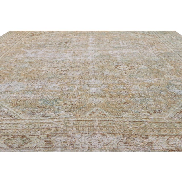 Early 20th Century Antique Persian Mahal Rug, 09'00 X 12'06 For Sale - Image 4 of 9