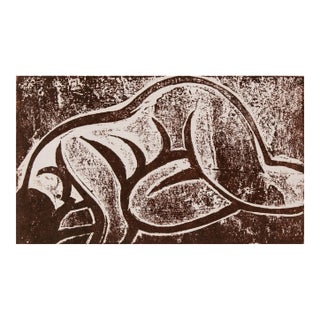 'Reclining Nude' by Wedo Georgetti, Circa 1950, California Post-Impressionist, De Young Museum, Fauve For Sale