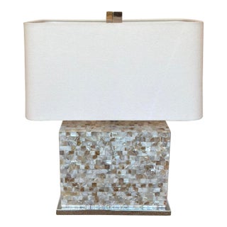 Mother of Pearl Mosaic Lamp For Sale