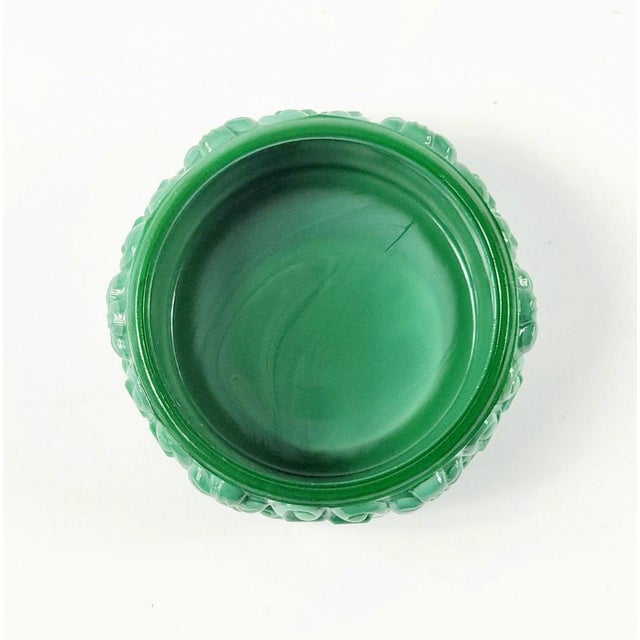 Vintage Art Deco Bohemian Glass Trinket Box-Jewelry Box attributed to Heinrich Hoffman, Czechoslovakia, 1970s For Sale - Image 5 of 7