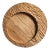 Casa Cubista Carved Wood Circular Tray - Natural, Small For Sale
