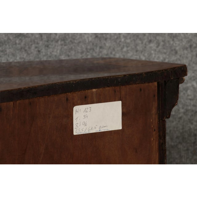 Antique Baroque Corner Cupboard in Walnut Veneer, 1800 For Sale - Image 6 of 18