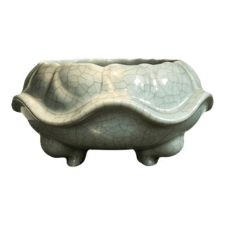Chinese Ceramic Pot,Guan Ware Crackle Glaze Celadon Porcelain Bowl For Sale