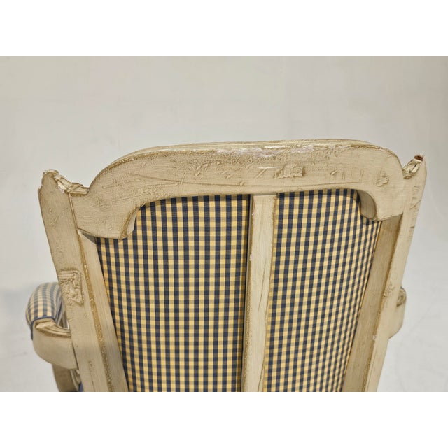 Louis XVI Style Marie Antoinette Armchair, 1990s For Sale - Image 6 of 9