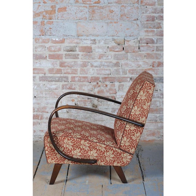 1930s Art Deco Lounge Chair in Beech by J. Halabala for Up Zavody, 1930s For Sale - Image 5 of 13