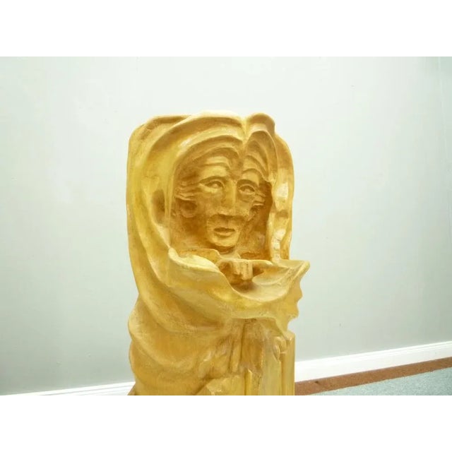1920s Anthroposophical Basswood Sculpture in the Dornach Style, 1940s For Sale - Image 5 of 10