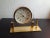 Contemporary 1980s Seth Thomas Brass Desk or Mantle Clock With Pen Holder For Sale - Image 3 of 6