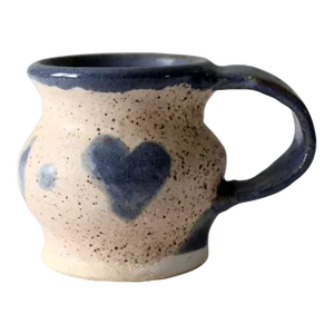 Vintage Studio Pottery Heart Mug