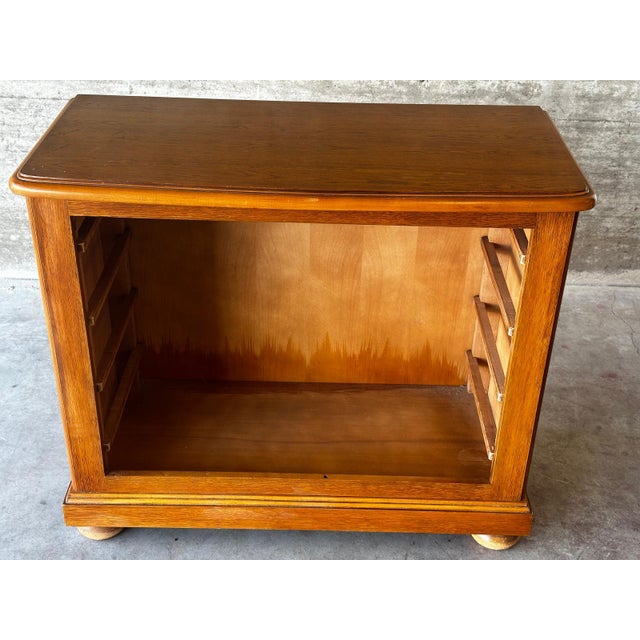 Mid-Century Oak Chest of 4 Drawers, 1950s For Sale - Image 18 of 18