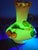 Antique Stevens & Williams Uranium Custard Glass Vase Applied Fruit Cherries 5" C. 1880 For Sale - Image 18 of 18