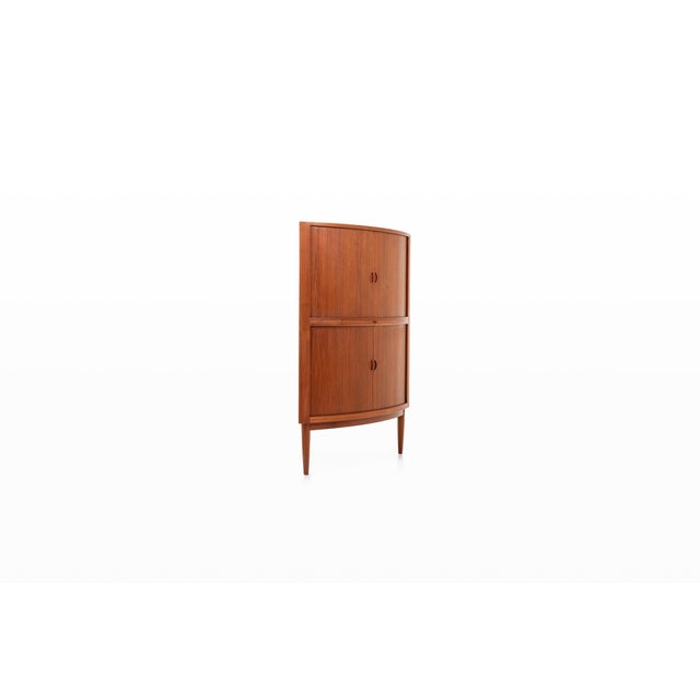 Mid-Century Modern Danish Corner Cabinet by Johannes Andersen for Uldum Møbelfabrik, Denmark, 1960s For Sale - Image 3 of 12