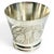 Art Deco Antique French Art Deco Silver Plate Small Cup or Matchstick Holder With Engraved Songbirds For Sale - Image 3 of 7