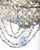 19th Century Italian Beaded Chandelier with Sapphire Blue Drops For Sale - Image 10 of 13