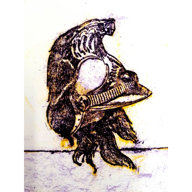 Max Ernst - The Soldier - Original Lithograph 1972 For Sale - Image 3 of 6