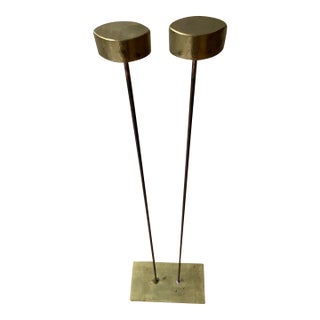 Modern Double Rod Bronze Sonambient Sculpture by Val Bertoia For Sale