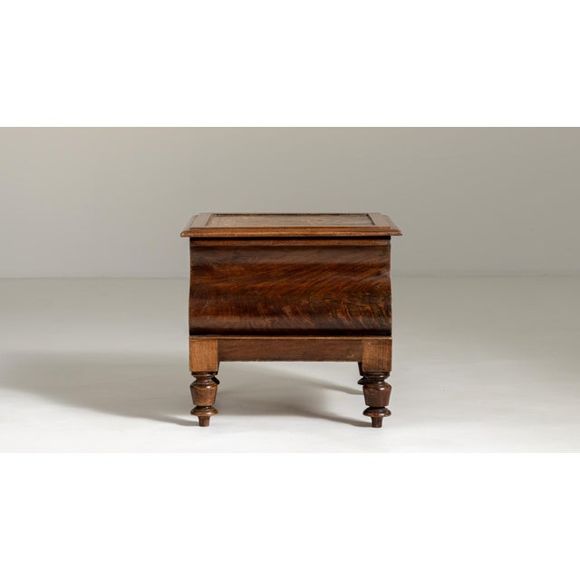 Victorian 19th Century Victorian Storage Chest With Leather Top For Sale - Image 3 of 13