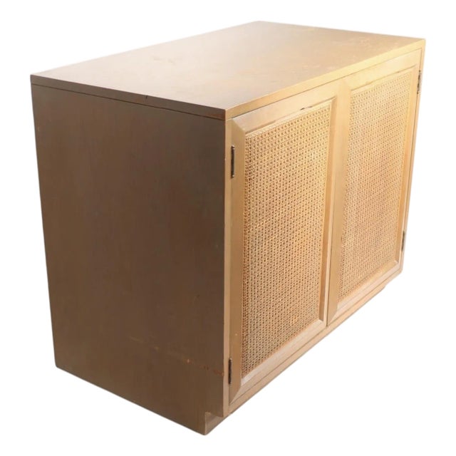 Mid Century Two Door Storage Cabinet Cross Country Sligh Furniture by the Grand Rapids Chair Co. For Sale