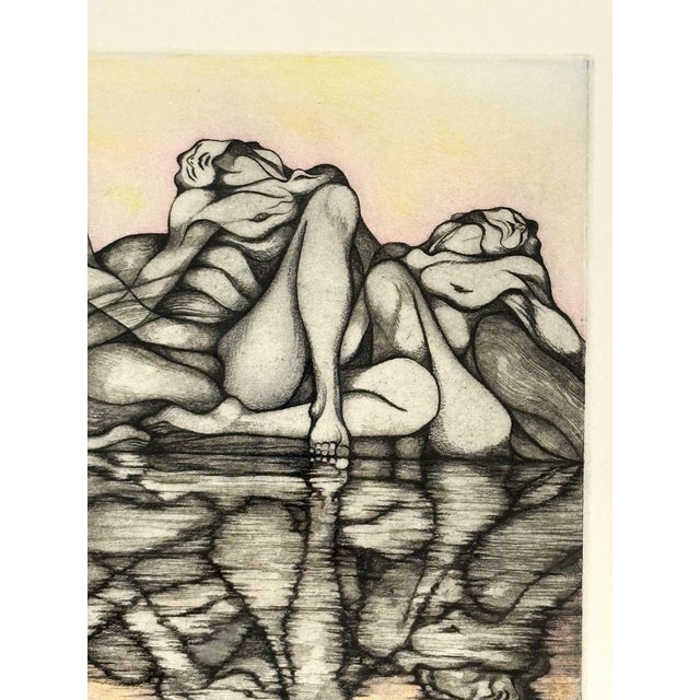 1990s Framed & Pencil Signed Lesley Robinson Artist Proof "Mountain Women" C1998 For Sale - Image 5 of 18