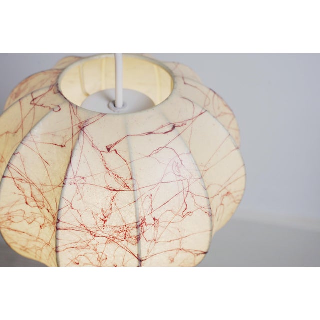 Mid-Century Modern Italian Coccoon Small Lampshade with Pink Veined Resin, 1970s For Sale - Image 9 of 14