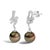 Imagine the graceful descent of twilight captured in an exquisite pair of earrings that combine luxury with a dramatic...