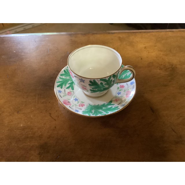 Vintage Green and White Wedgewood Tea Service - 44 pcs For Sale - Image 10 of 12