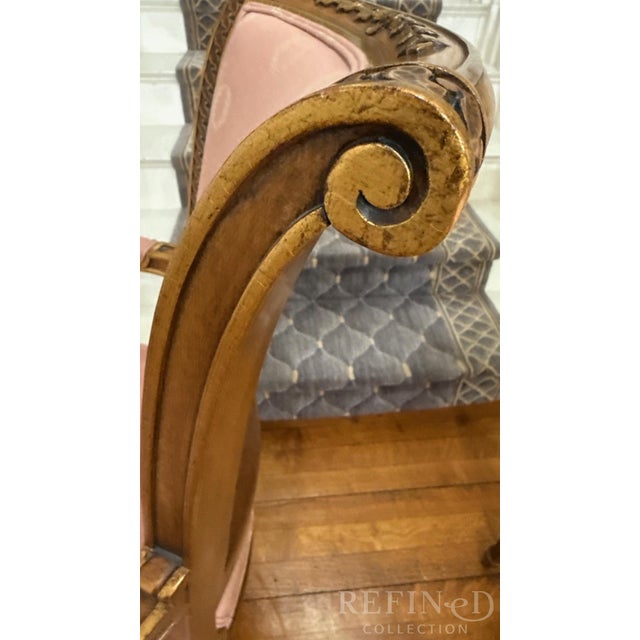 Set of 8 Karges Louis XVI–Style Dining Chairs in Scalamandre Fabric (2 Arm, 6 Side) For Sale - Image 14 of 18