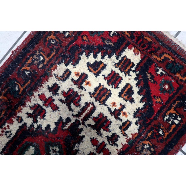1970s, Handmade Vintage Persian Hamadan Rug 2' X 4' For Sale - Image 9 of 11
