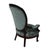 Late 20th Century Victorian Style Spoon Back Lounge Chair For Sale - Image 4 of 7