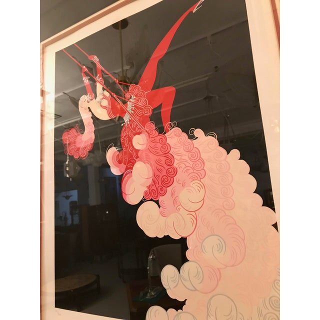 Paint Erte ‘French, 1892-1990’ the Trapeze For Sale - Image 7 of 11