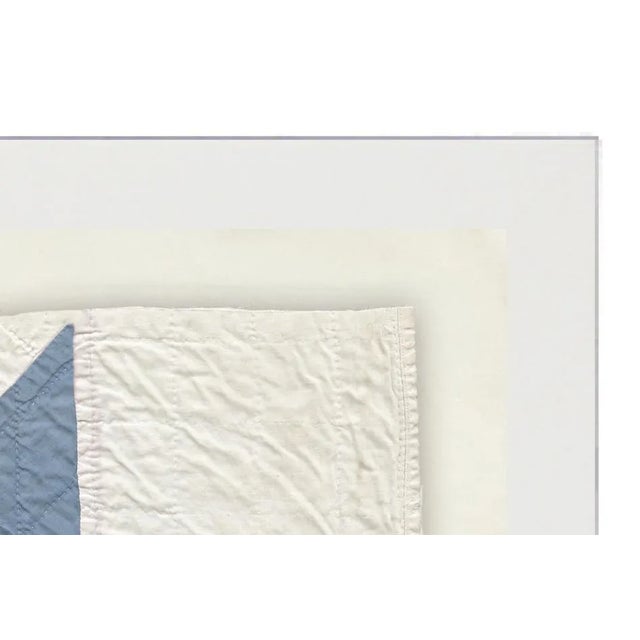Art Print: Quilt Square IV Print In White Shadowbox Dimensions: 31" x 31"