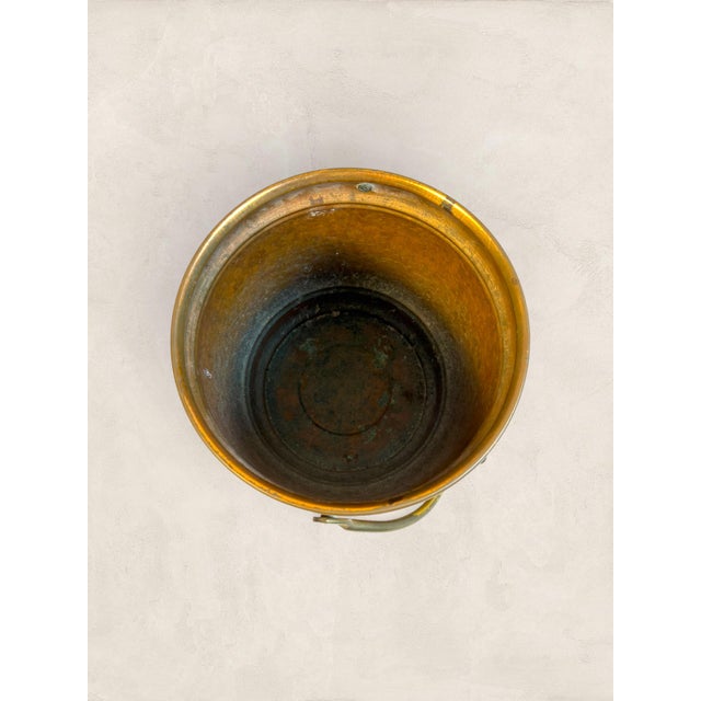 English Antique English Hammered Copper Planter For Sale - Image 3 of 6