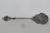 Italy Ornate Silvertone Straining Spoon Decorative Floral Cherub Motif 5143b For Sale - Image 9 of 12
